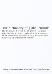 Tapa de The dictionary of global culture