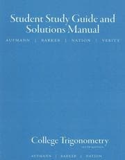 Tapa de Instructor’s Solutions Manual of College Algebra And Trigonometry