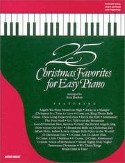 Tapa de 25 Christmas Favorites for Easy Piano