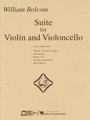 Tapa de William Bolcom - Suite for Violin and Violincello
