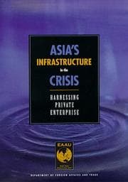 Tapa de Asia's Infrastructure in the Crisis