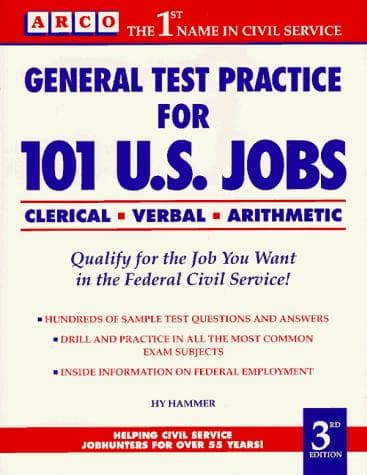 Tapa de General Test Practice for 101 U.S. Jobs