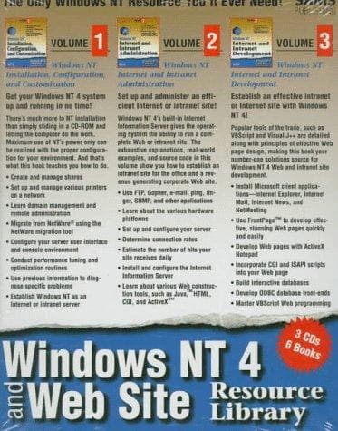 Tapa de Windows NT 4 and web site resource library