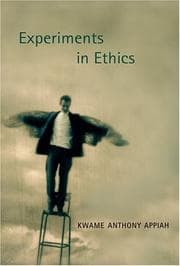 Tapa de Experiments in Ethics (Mary Flexner Lecture Series of Bryn Mawr College)