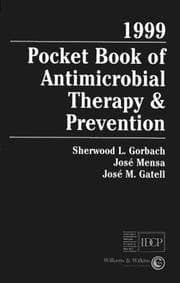 Tapa de 1999 pocket book of antimicrobial therapy & prevention
