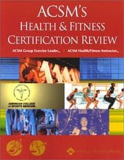 Tapa de ACSM's health & fitness certification review