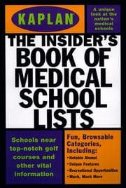Tapa de Kaplan Insider's Book of Medical School Lists