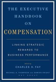 Tapa de The executive handbook on compensation