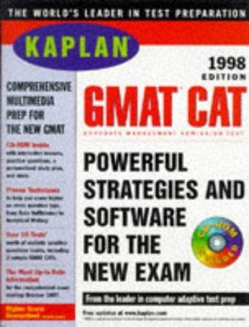 Tapa de KAPLAN GMAT CAT 1998 WITH CD- ROM