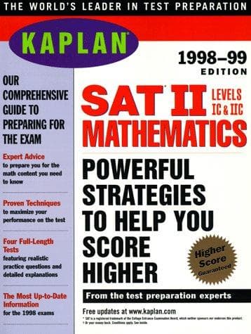 Tapa de KAPLAN SAT II MATHEMATICS 1998 99 (Serial)