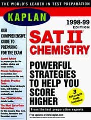 Tapa de KAPLAN SAT II CHEMISTRY 1998 99 (Serial)