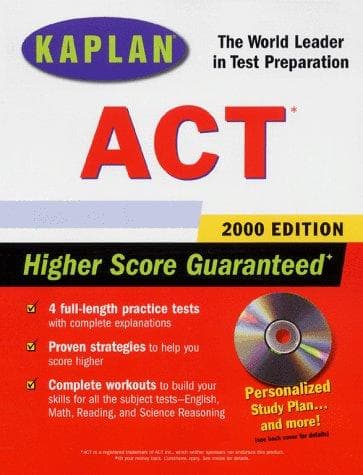 Tapa de KAPLAN ACT 2000 WITH CD-ROM