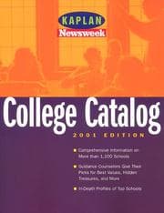 Tapa de Kaplan Newsweek College Catalog 2001