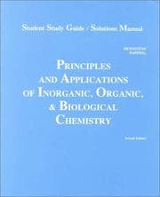 Tapa de Principles and Applications of Inorganic, Organic and Biological Chemistry