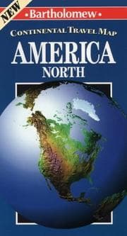 Tapa de Bartholmew Continental Travel Map America North (Continental Travel Maps)