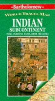 Tapa de Indian Subcontinent: World Travel Map