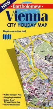 Tapa de Bartholomew Vienna City Holiday Map: Simple Concertina Fold