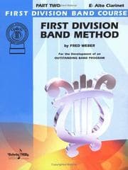 Tapa de First Division Band Method, Part 2 (E-flat Alto Clarinet) (First Division Band Course)