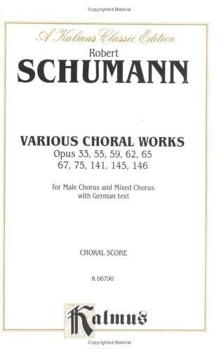 Tapa de Various Choral Works