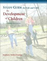 Tapa de Study Guide for Cole and Cole's The Development of Children