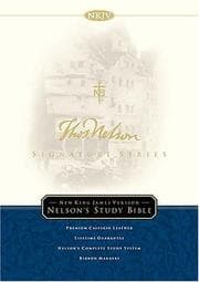 Tapa de Nelson Study Bible-NKJV-Signature Series