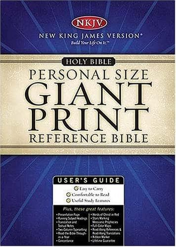 Tapa de Giant Print Personal Size Reference Bible