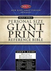 Tapa de Giant Print Personal Size Reference Bible