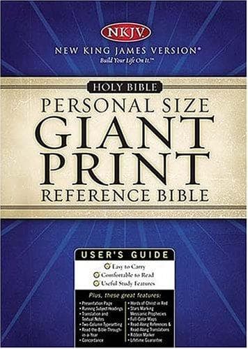 Tapa de Giant Print Personal Size Reference Bible