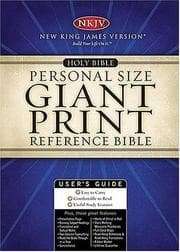 Tapa de Giant Print Personal Size Reference Bible