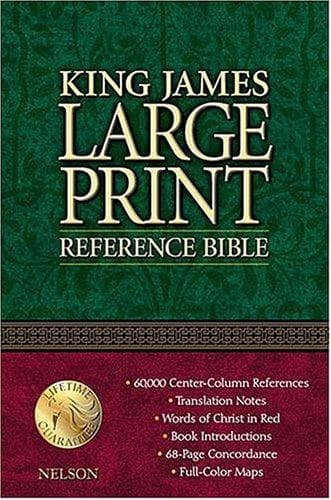 Tapa de King James Large Print Reference Bible