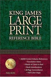 Tapa de King James Large Print Reference Bible