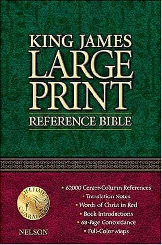 Tapa de King James Large Print Reference Bible
