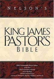 Tapa de Nelson's King James Pastor's Bible