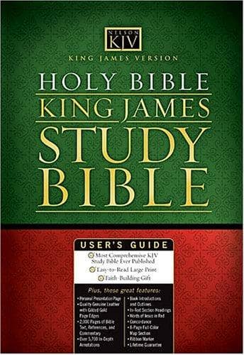 Tapa de King James Study Bible - Personal Size