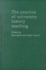 Tapa de Practice of University History