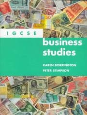 Tapa de IGCSE Business Studies