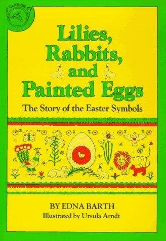 Tapa de Lilies, rabbits, and painted eggs