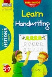 Tapa de Learn Key Stage One Handwriting