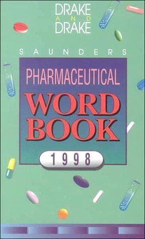 Tapa de Saunders Pharmaceutical Word Book