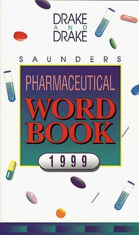Tapa de Saunders pharmaceutical word book, 1999