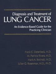 Tapa de Diagnosis and treatment of lung cancer