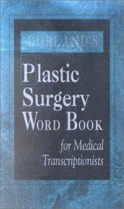 Tapa de Dorland's plastic surgery word book for medical transcriptionists