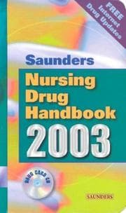Tapa de Saunders nursing drug handbook, 2003