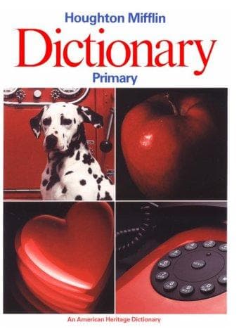 Tapa de Houghton Mifflin primary dictionary