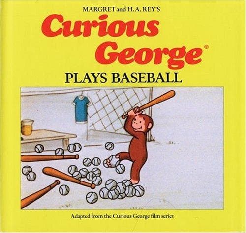 Tapa de Curious George plays baseball