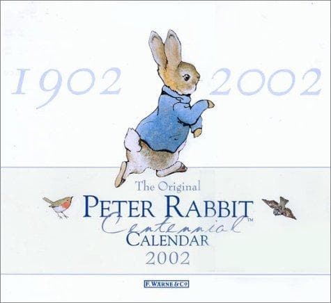 Tapa de 2002 Calendar Peter Rabbit