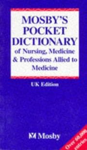 Tapa de Mosby's Pocket Dictionary of Nursing, Medicine and Professions Supplementary to Medicine