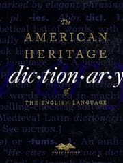 Tapa de The American Heritage dictionary of the English language