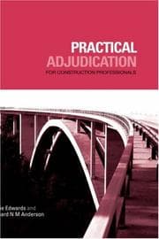 Tapa de Practical Adjudication for Construction Professionals