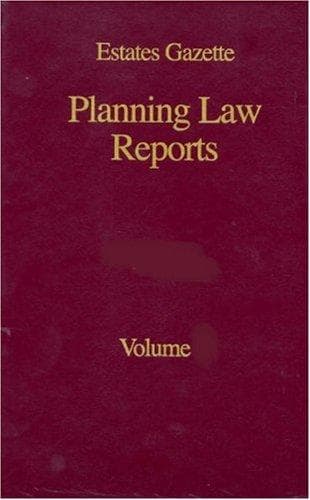 Tapa de Planning Law Reports 2000
